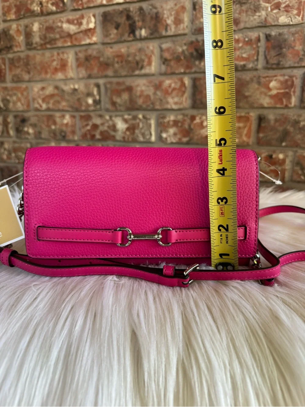 Michael Kors Pink Pebbled Leather Crossbody Bag